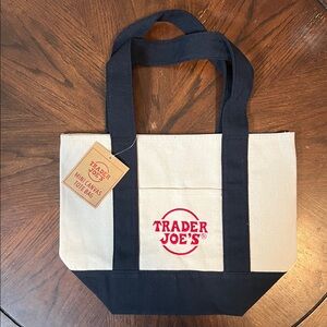 Trader Joe’s Mini Canvas Tote Bag NWT